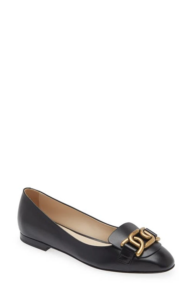 Tod's Kate Chain Ballet Flat Nero at Nordstrom,