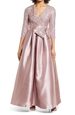 Eliza J Social Sequin Gown in Mau at Nordstrom, Size 4