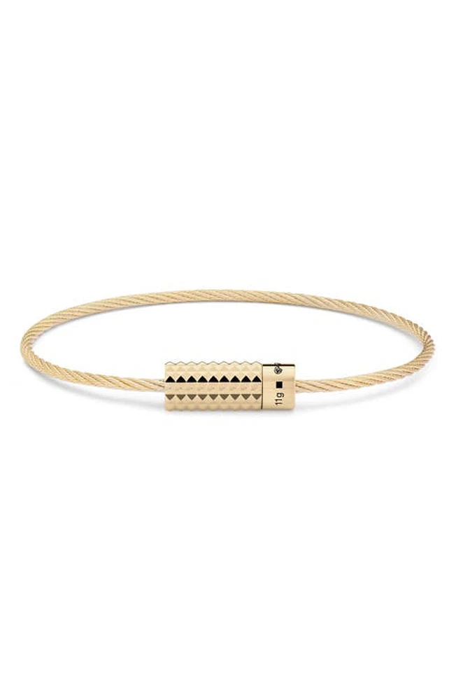 le gramme 11G Polished 18K Yellow Gold Pyramid Cable Bracelet at Nordstrom