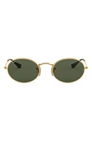 Ray-Ban Oval 51mm Sunglasses in Gold/Green at Nordstrom