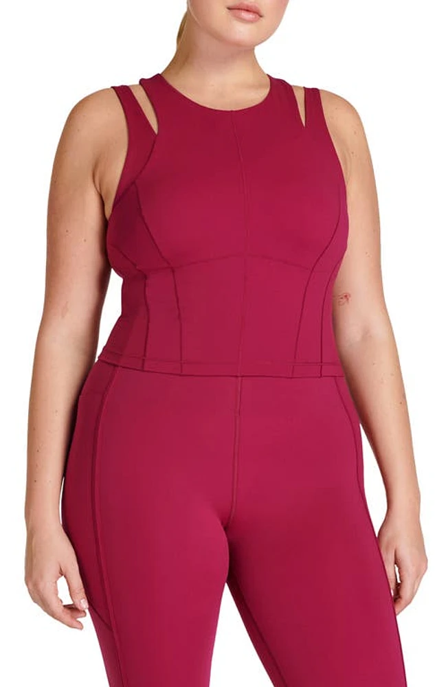 Sweaty Betty Power Contour Workout Tank in Vamp Red at Nordstrom, Size X-Small