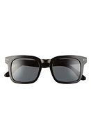 TOM FORD Dax 50mm Square Sunglasses in Shiny Black/Smoke at Nordstrom