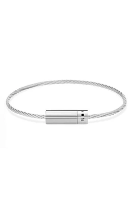 le gramme 7G Polished Sterling Silver Horizontal Engraving Cable Bracelet at Nordstrom,