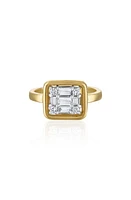 Mindi Mond Clarity Cube Diamond Ring in 18K Yellow Gold at Nordstrom, Size 6.5