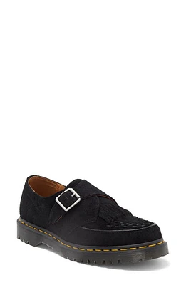 Dr. Martens Ramsey Kiltie Buckle Suede Creeper Shoe Black Desert Oasis at Nordstrom,