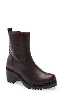 Wonders Waterproof Lug Sole Bootie Vino at Nordstrom,