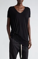 Rick Owens Hiked Asymmetric Drape Detail Jersey T-Shirt at Nordstrom, Us