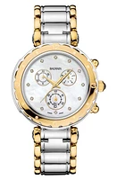 BALMAIN WATCHES Balmainia Diamond Chronograph Bracelet Watch, 31mm in Stainless Steel at Nordstrom