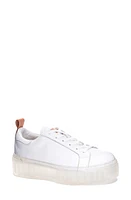 42 Gold Glee Platform Sneaker White Leather at Nordstrom,