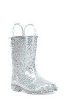 Western Chief Glitter Waterproof Rain Boot Silver at Nordstrom, M