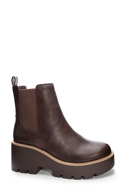 Dirty Laundry Rabbit Smooth Platform Chelsea Boot Brown at Nordstrom,