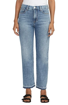 JAG Rachel High Waist Release Hem Tapered Slim Fit Jeans Blue Jasmine at Nordstrom, 29