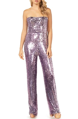 Dress the Population Andy Sequin Strapless Jumpsuit Multi at Nordstrom,