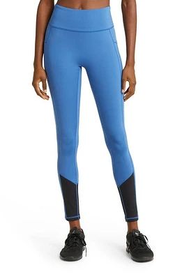 TomboyX Pocket Ankle Leggings Chrome Blue at Nordstrom,