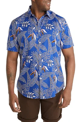 Johnny Bigg Java Tropical Short Sleeve Button-Up Shirt Santorini at Nordstrom,