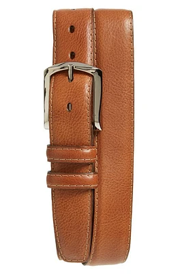 Torino Belts Glazed Leather Belt Brandy at Nordstrom,