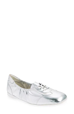 Jeffrey Campbell Scrimmage Flat Silver White at Nordstrom,