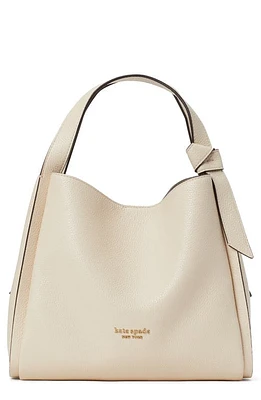 Kate Spade New York knott medium leather tote in Milk Glass at Nordstrom