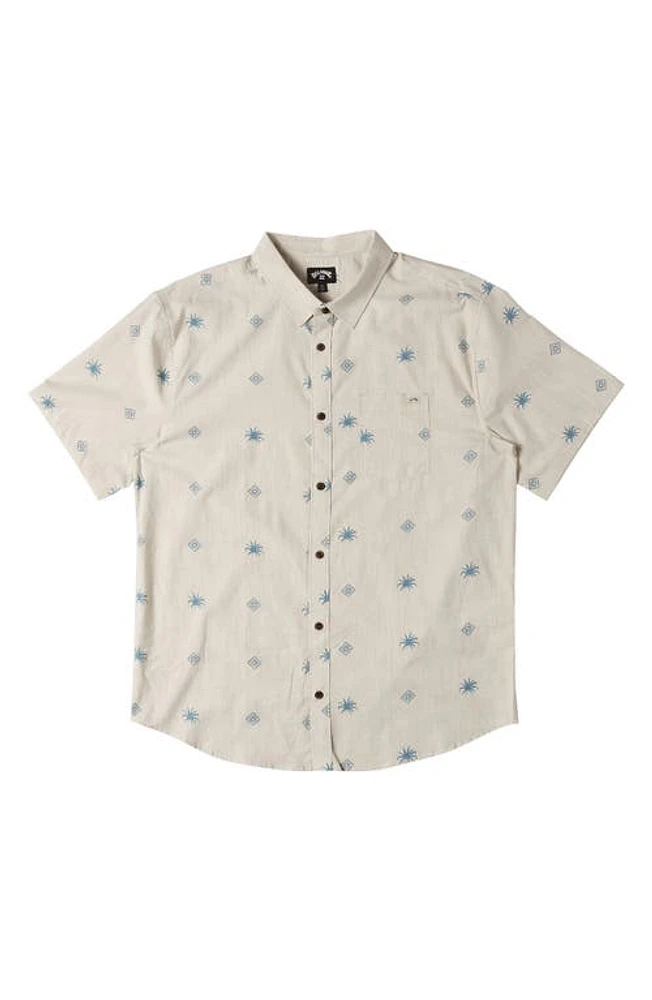 Billabong Kids' Sundays Cotton Button-Up Shirt Cream at Nordstrom,