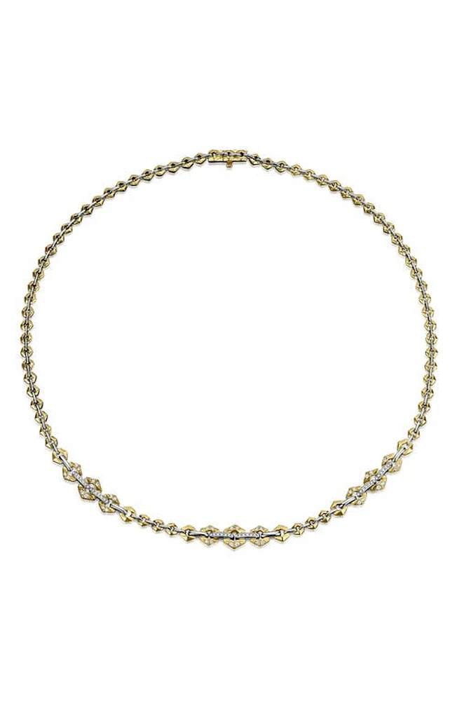 DRIES CRIEL Flow Graduated Diamond Chain Necklace in Gold at Nordstrom