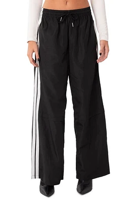 EDIKTED Fauna Track Pants Black at Nordstrom,