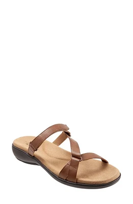 Trotters Raja Slide Sandal Luggage Leather at Nordstrom,