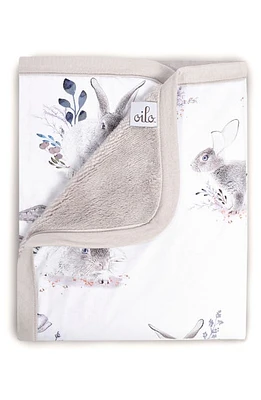 Oilo Cottontail Jersey Cuddle Blanket in Stone at Nordstrom