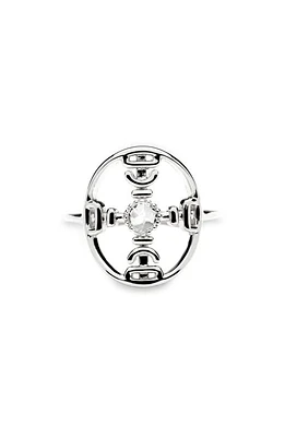 Awe Inspired White Sapphire Compass Ring in Sterling Silver at Nordstrom