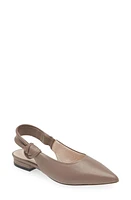 KOKO + PALENKI Understated Slingback Pointed Toe Flat Leather at Nordstrom,