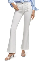 MANGO Flare Leg Jeans in White at Nordstrom, Size 12