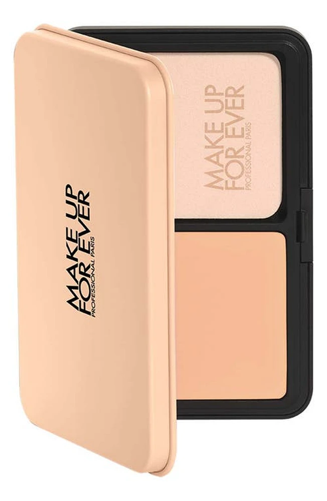 Make Up For Ever HD Skin Matte Velvet 24 Hour Blurring & Undetectable Powder Foundation in 1N14 Beige at Nordstrom