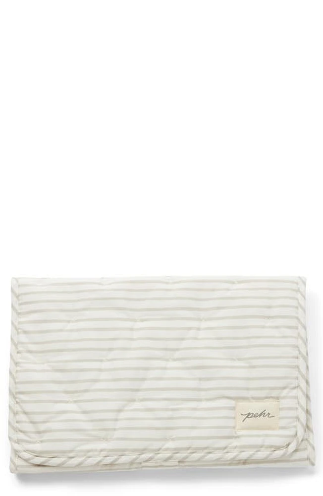 Pehr On the Go Coated Organic Cotton Changing Pad in Pebble at Nordstrom