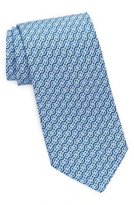 FERRAGAMO Gancini Silk Tie in Blue Sc/Azzur at Nordstrom