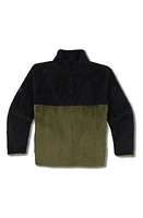 Threads 4 Thought Kids' Pershing Colorblock Faux Fur Quarter Zip Pullover at Nordstrom,