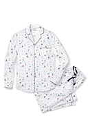 Petite Plume Sail Away Woven Cotton Pajamas White at Nordstrom,