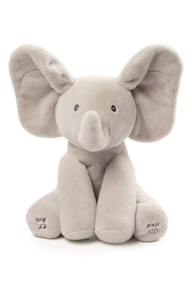 Baby Gund Flappy The Elephant Musical Stuffed Animal in Grey at Nordstrom