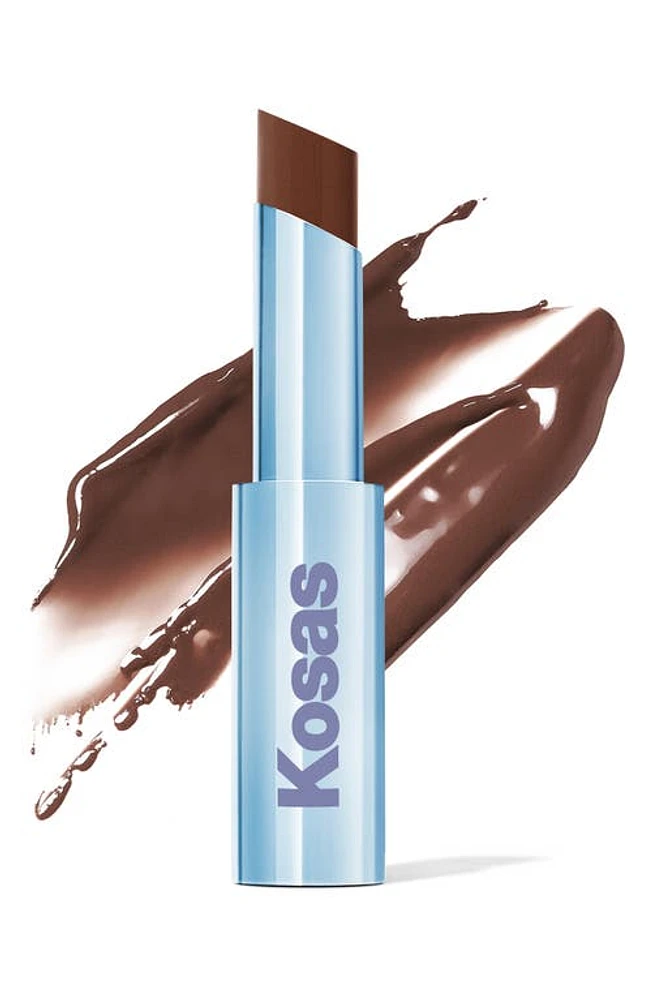 Kosas Wet Stick Moisturizing Shiny Sheer Lipstick in Cinnamon Spritz at Nordstrom