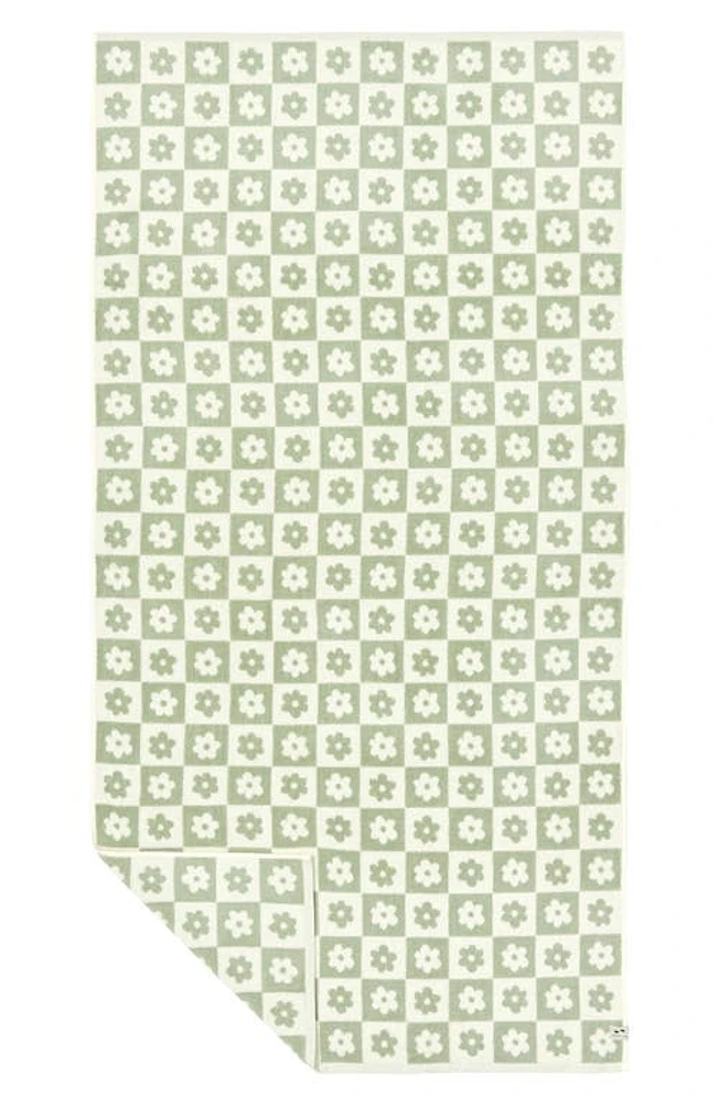 Slowtide Gigi Floral Cotton Bath Towel in Coastal Mist at Nordstrom