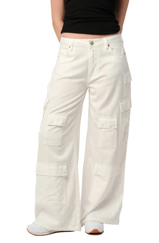 BLANKNYC Low Rise Cargo Jeans Milk It at Nordstrom,