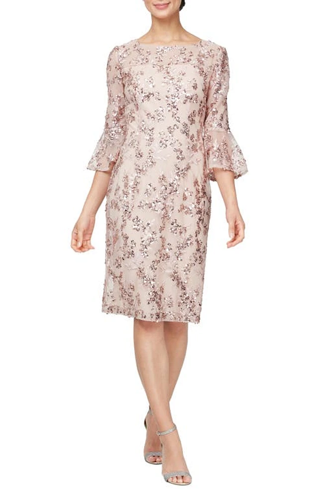 Alex Evenings Floral Embroidered Dress at Nordstrom,