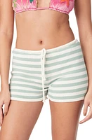 Capittana Maddy Stripe Cover-Up Shorts Mint at Nordstrom,