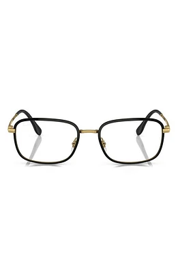 Ray-Ban 52mm Pillow Optical Glasses in Black Gold at Nordstrom