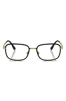 Ray-Ban 52mm Pillow Optical Glasses in Black Gold at Nordstrom