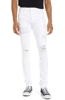 Monfrère Greyson Ripped Skinny Jeans Destroyed Blanc at Nordstrom,