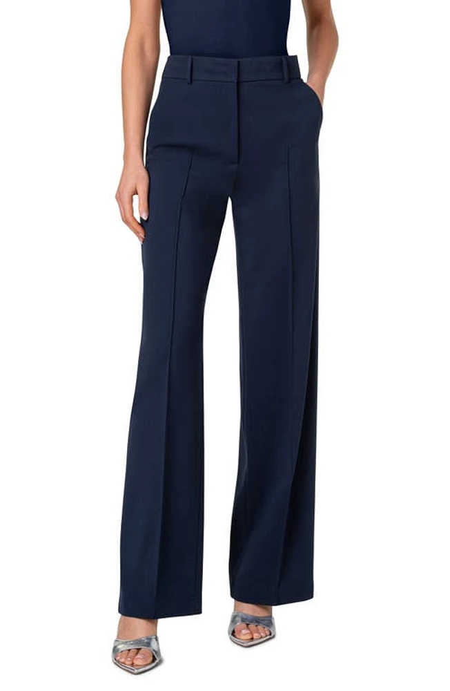 Akris punto Chiaro Straight Leg Jersey Pants Navy at Nordstrom,