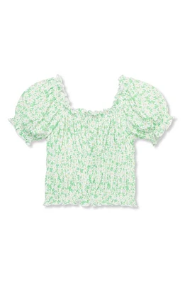 Peek Aren'T You Curious Kids' Floral Print Smocked Top at Nordstrom,