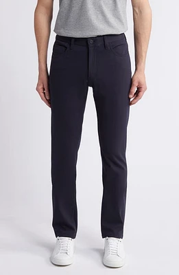 Emporio Armani Stretch Jersey Pants in Solid Blue Navy at Nordstrom, Size 40