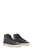 AllSaints Tana High Top Sneaker Black at Nordstrom,