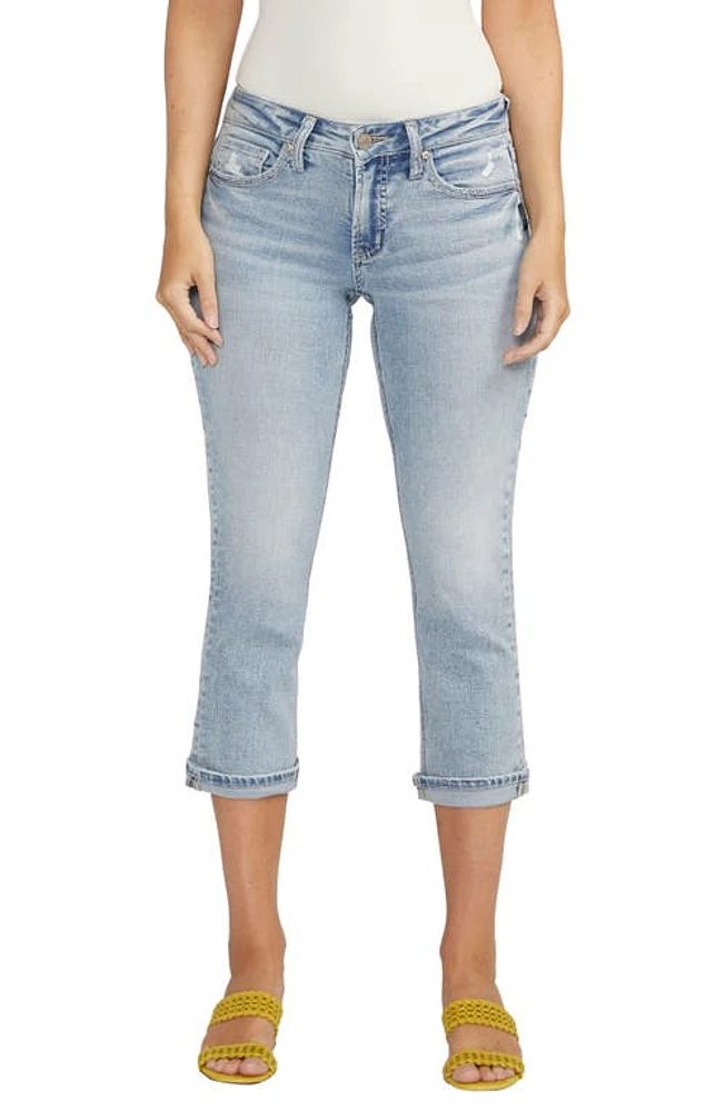 Silver Jeans Co. Britt Curvy Low Rise Capri Indigo at Nordstrom,