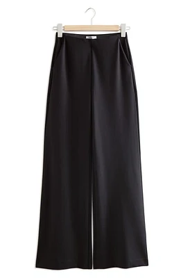 Other Stories High Waist Wide Leg Pants Dark at Nordstrom